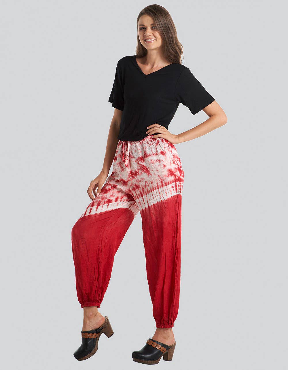 Kathmandu Imports – wholesale Pants – Women's – Half Tie Dye Harem Pant (KT-1208)1