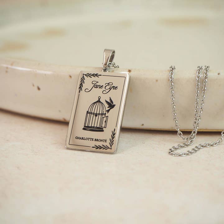 Jane Eyre Book Necklace for wholesale by LiteraryEmporium