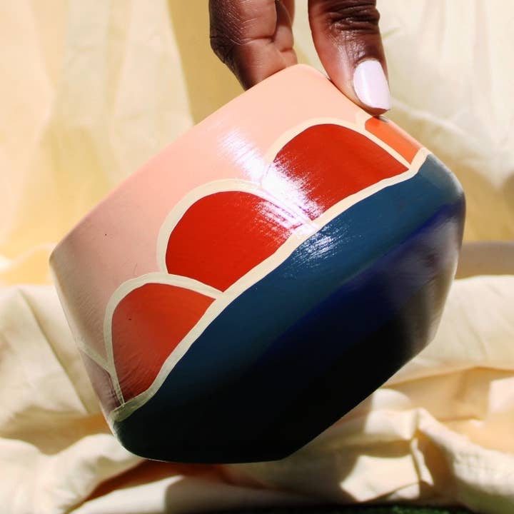 Flora Planter Pot | Ceramic | Design: Sunset for wholesale by Pepper Palm