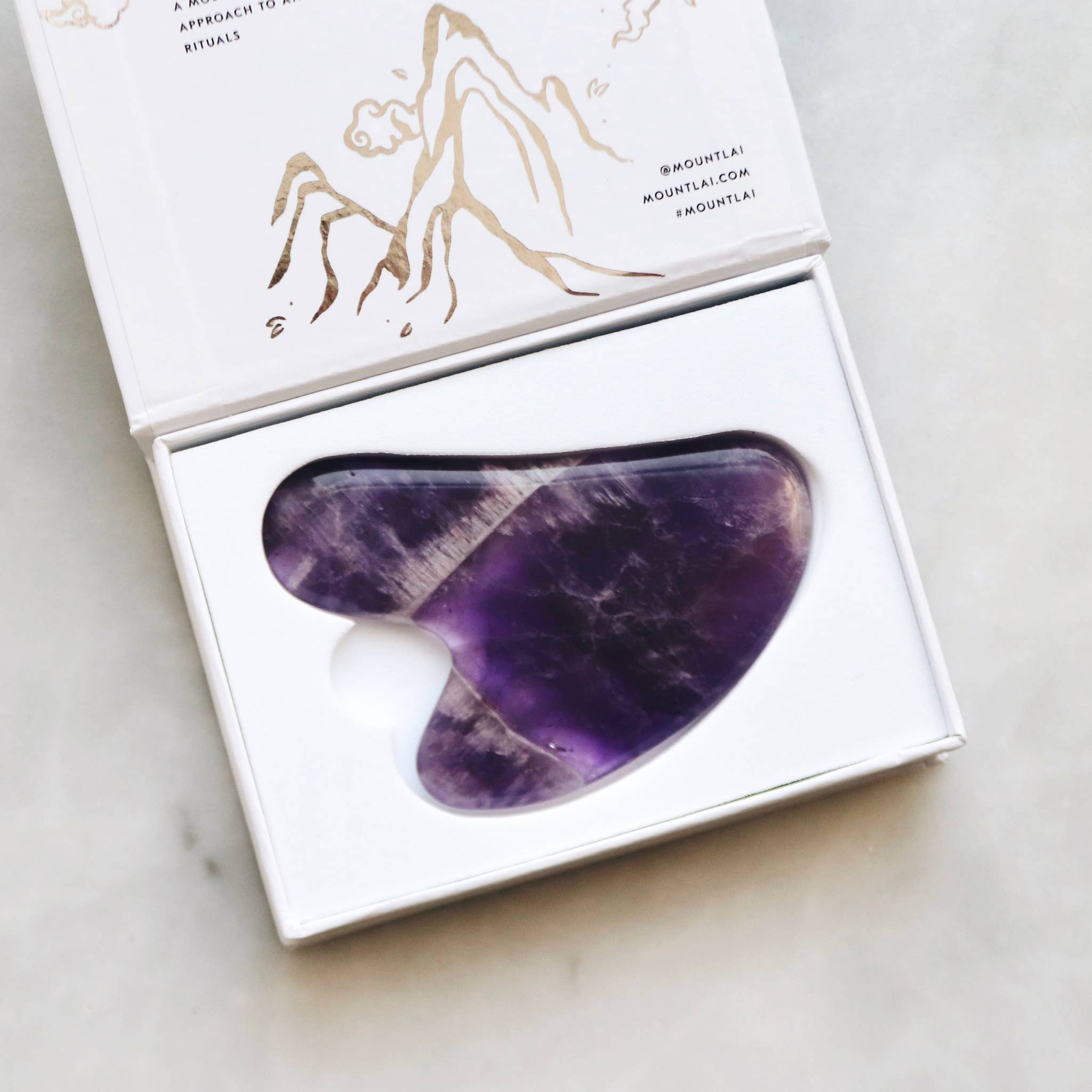Mount Lai - Wholesale Gua Sha Tool - The Amethyst Gua Sha Facial Lifting Tool6