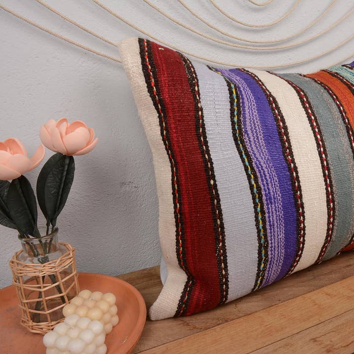 Tyrkisk Kilim Pudebetræk Vintage Etnisk Tæppepude for engroshandel hos Kilim Pillow Decors