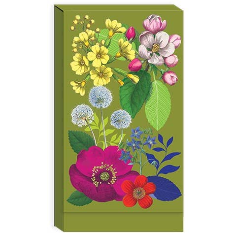 FOLDOVER NOTEPAD VINTAGE FLORAL for wholesale by Punch Studio