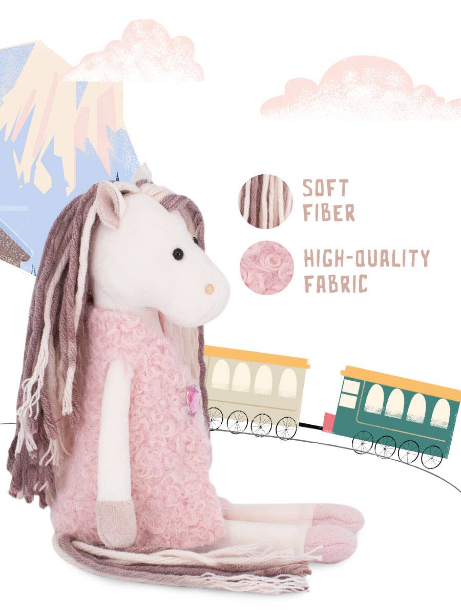 Orange Toys - Wholesale Stuffed/Plush Toy - Kids & Baby - Pinky the Horse Plush - 16cm - 0+5