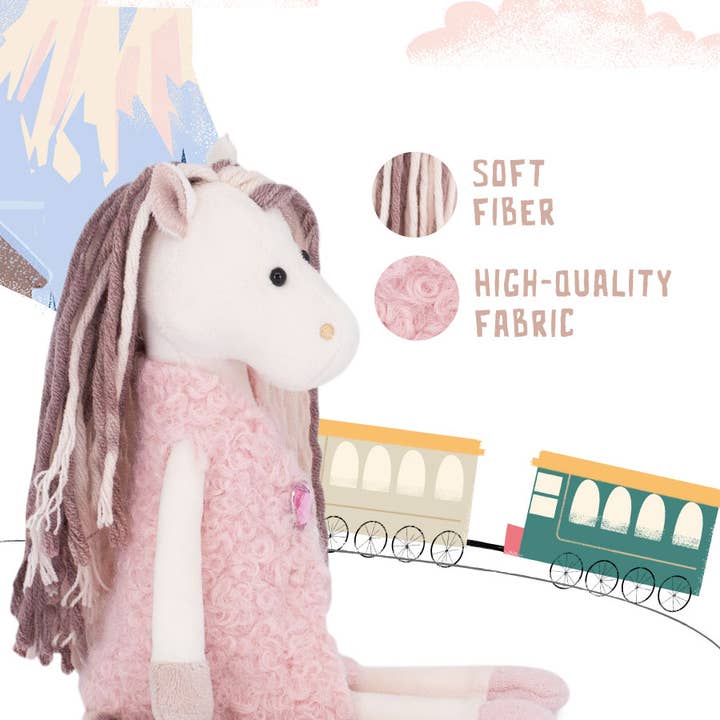 Orange Toys - Wholesale Stuffed/plush toy – Kids & baby - Pinky the Horse Plush - 16cm - 0+5