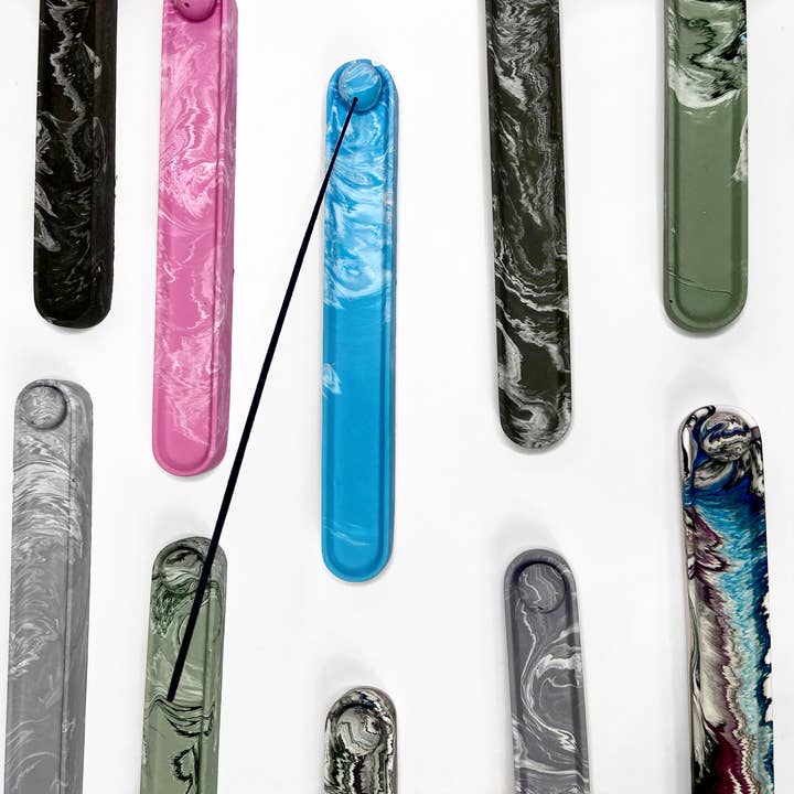 Jesmonite Pour Incense Stick Burner| Incense Stick Holder for wholesale by AlphaGrayArt