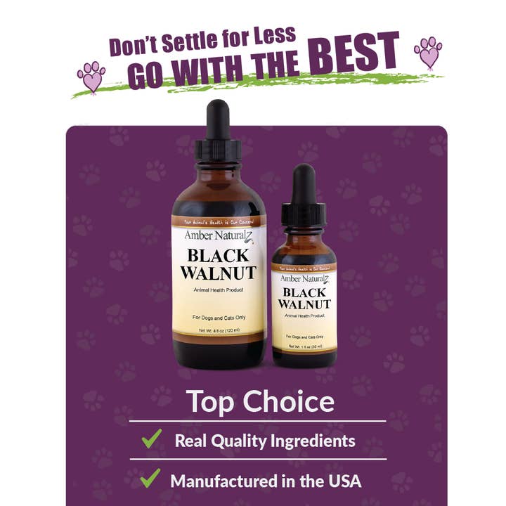 Amber NaturalZ, Inc. - Wholesale Voedingssupplementen voor huisdieren - Kat/Hond - Black Walnut | Huisdier Supplement6