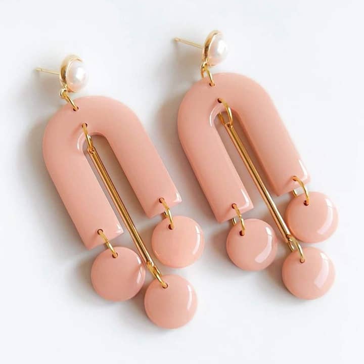 Lightweight Valentines Polymer Clay Earrings for wholesale by Scrunch Much