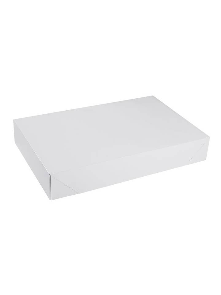 19"L X 12"W X 3"H White Apparel Boxes - Case of 50 for wholesale by Store Supply Warehouse