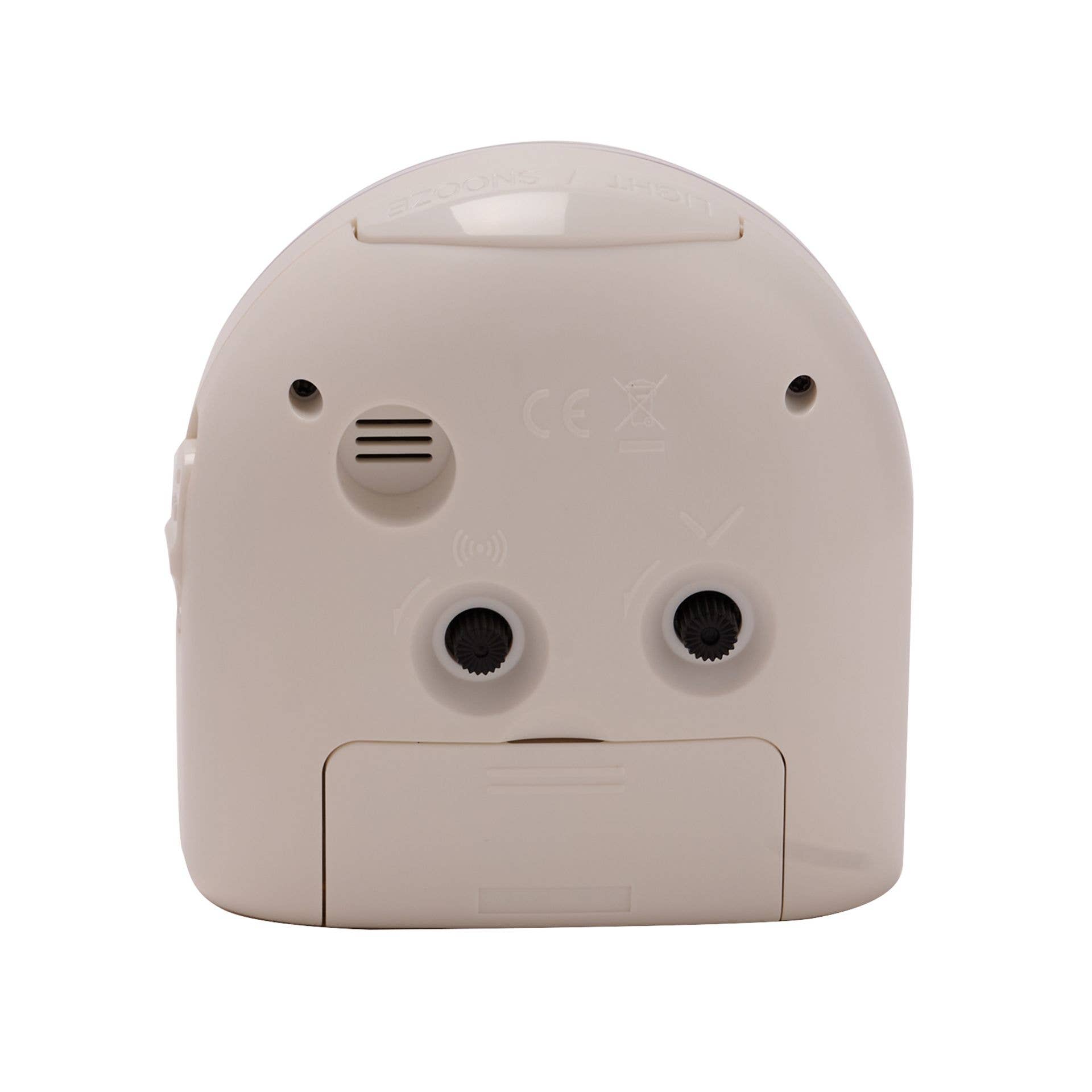 WIDDOP and Co. US - Wholesale Alarm Clock - Hometime Silent Sweep Round Face Blinking Light Alarm Clock  - White3