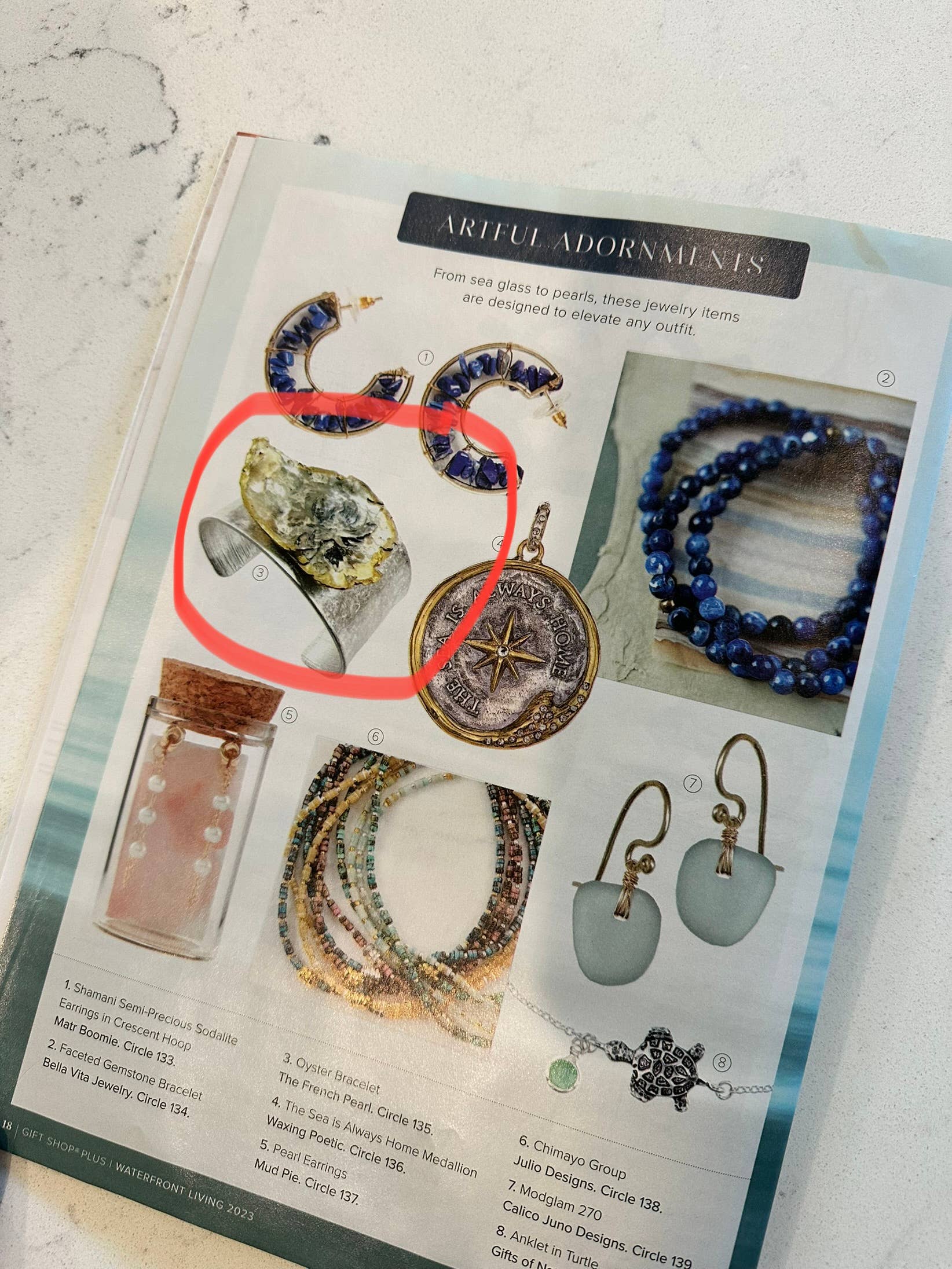 The French Pearl - Wholesale Cuff Bracelet - Chesapeake Bay Oyster Shell Cuff Bracelet - Coastal Jewelry10