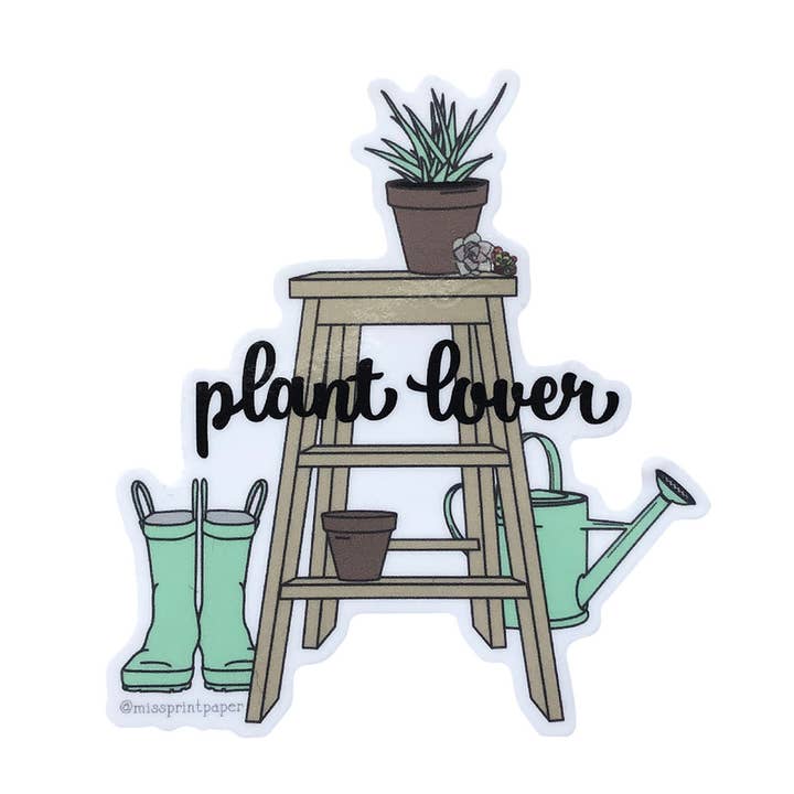 Plant Lover Sticker for wholesale by Miss Print Paper