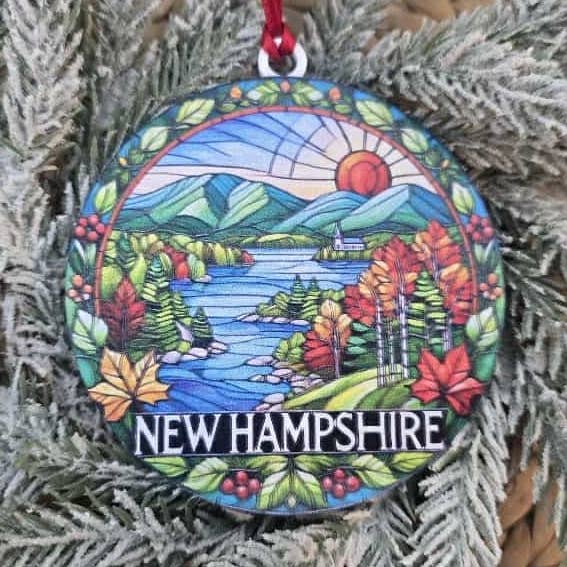 New Hampshire State Christmas Ornament - Keepsake for wholesale by Sixth & Sunshine