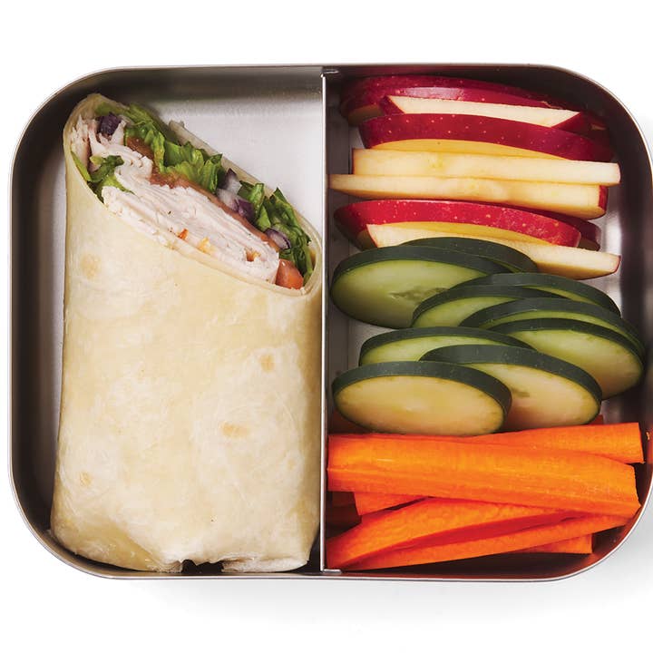 Fox Run Brands - Wholesale Lunch bag/box – Kids - Bits Kits Stainless Steel Bento Box Lunch,5" x 6.25" x 1.75"4