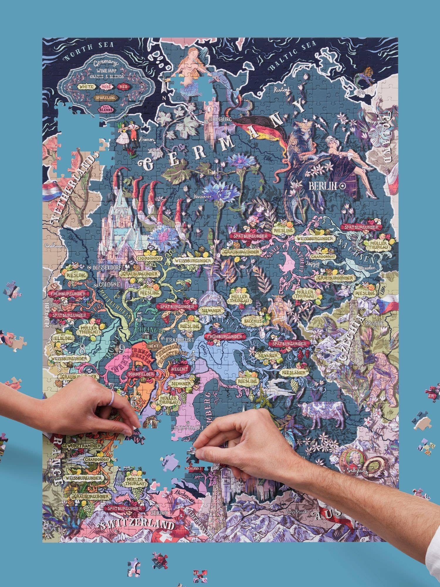 Water & Wines - Wholesale Puzzle - Adult - Wine Puzzle - Germany5