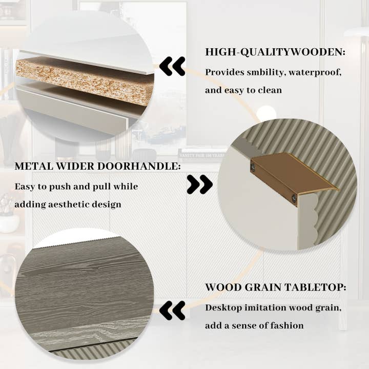 39F Inc. - Vente Armoire - Buffet de rangement industriel en métal/bois24