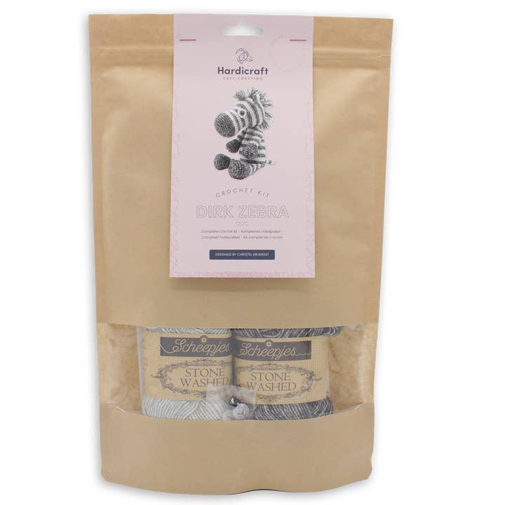 Hardicraft - Wholesale Knitting/Crochet Supplies - DIY Crochet Kit - Dirk Zebra5