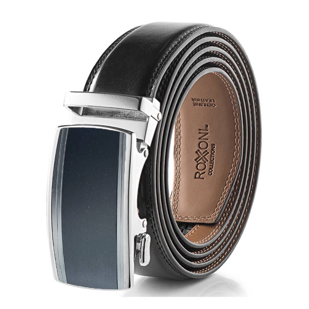 Roxoni - Wholesale Belt - Men's - Men’s Genuine Leather Ratchet Belt with Automatic Buckle13
