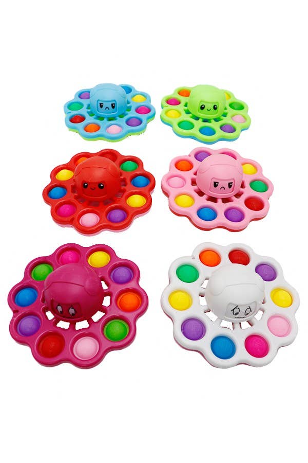 Cap Zone - Venta al por mayor Pelota antiestrés - Niños - Fidget Spinner pulpo con luz LED7