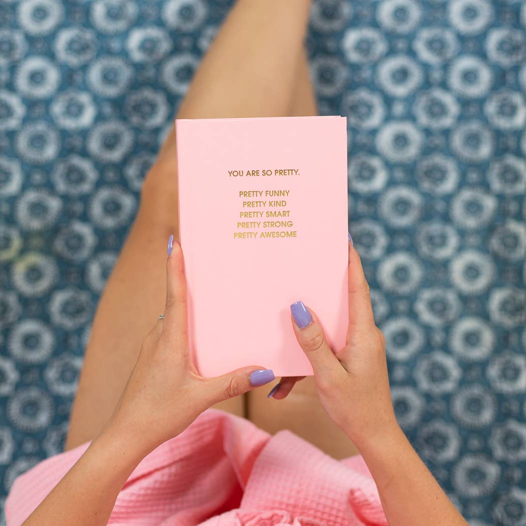 Chez Gagné – Diário por atacado – You Are So Pretty - Diário Diário Capa Dura - Rosa Pôr do Sol4