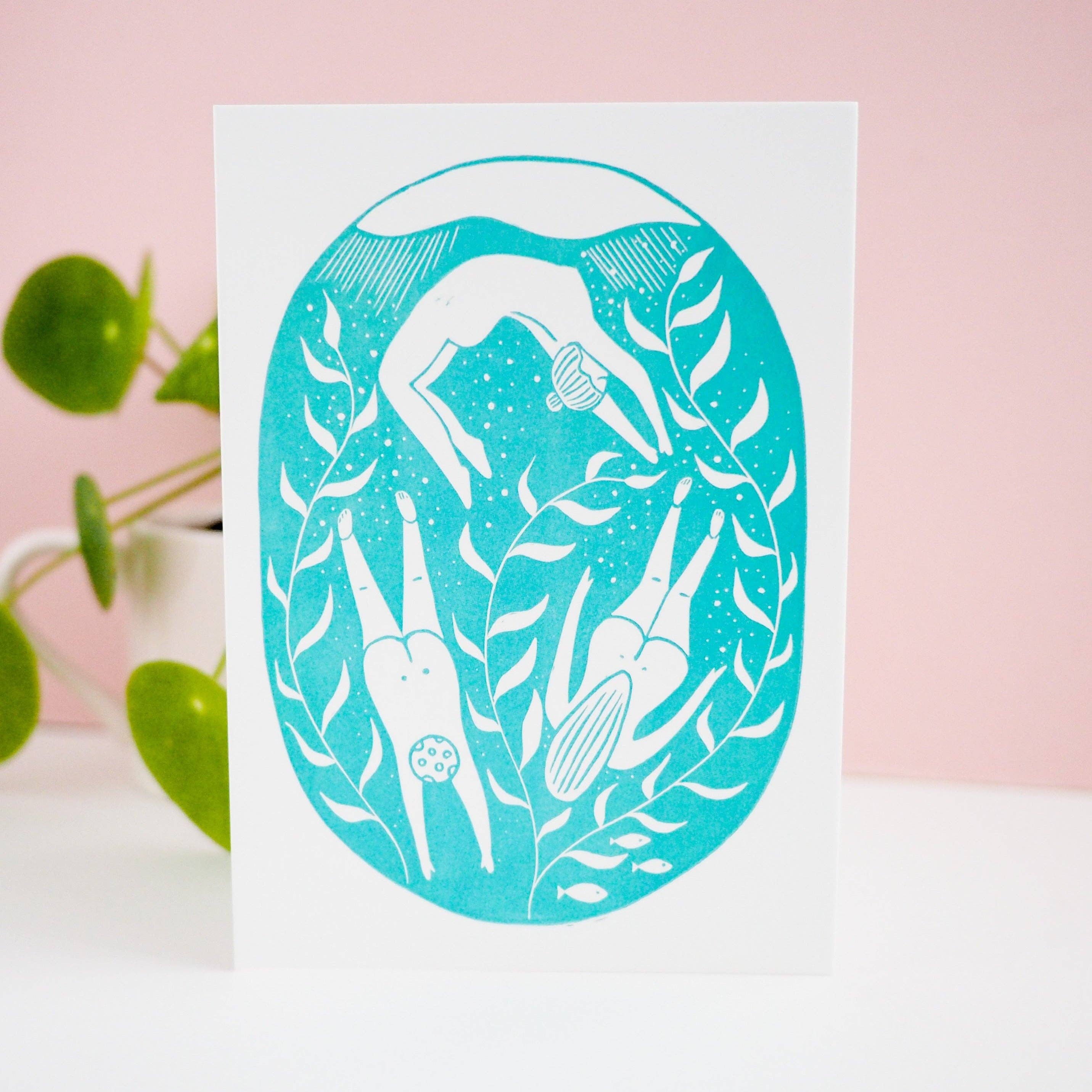 The Black Pug Press – wholesale Lapel pin/button – Wild Swimming Enamel Pin4