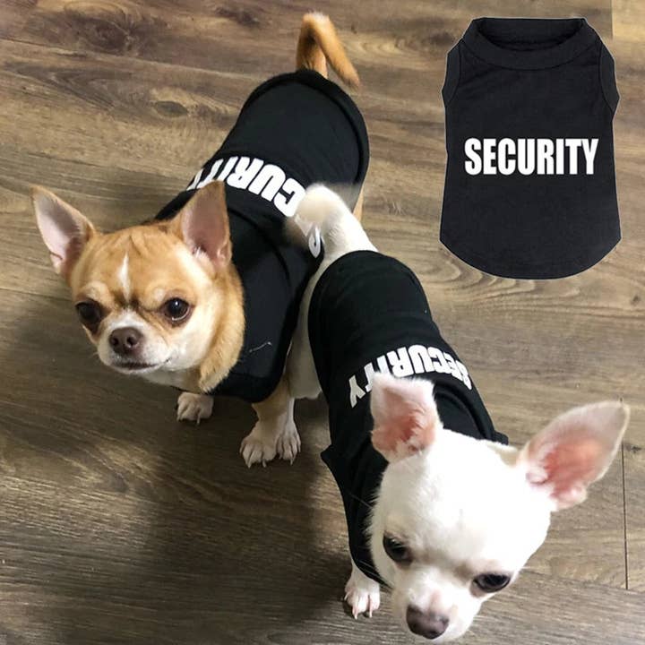 Furr-Baby Gifts - Wholesale Pet Costume - Dog - Security Clothing for Dogs Summer Pet T-shirt Costume