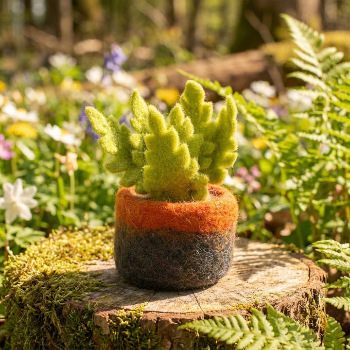 Felt So Good – wholesale Decorative tabletop object – Handmade Felt Biodegradable Fake Miniature Plant Decoration12