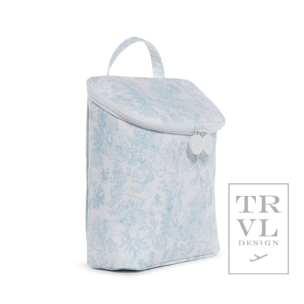 TRVL Design - Wholesale Lunch Bag/Box - Kids - Take Away Lunch Bag - Insulated Bunny Toile Blue1