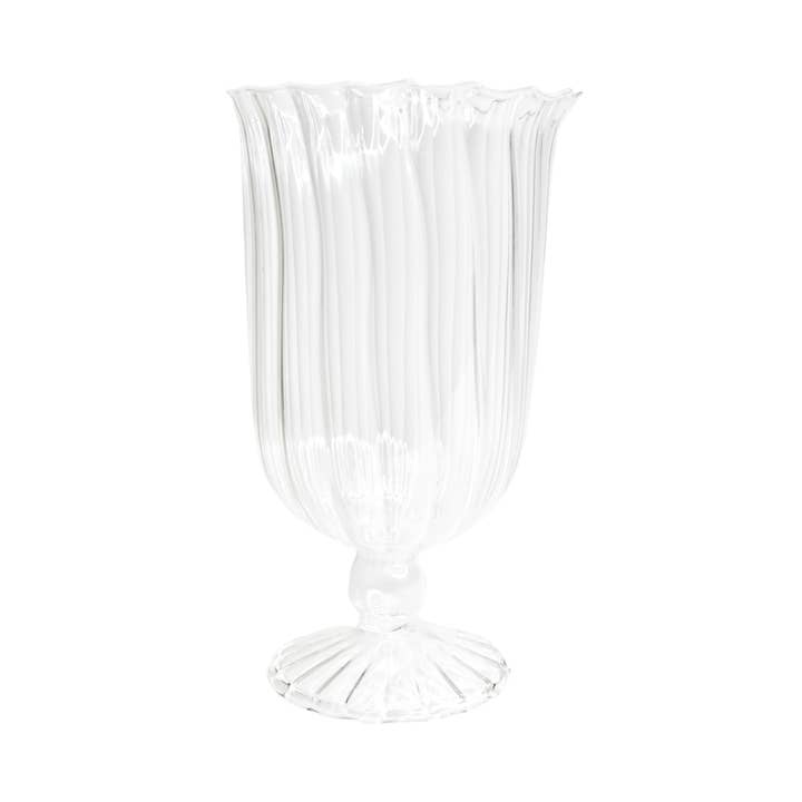 Urma Ribbed Footed Vase (URMA7) for wholesale by Vasesource