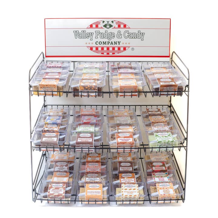 Valley Fudge & Candy - Wholesale Retailer Display - Food & Drink - Fudge Starter Kit w/Display Rack