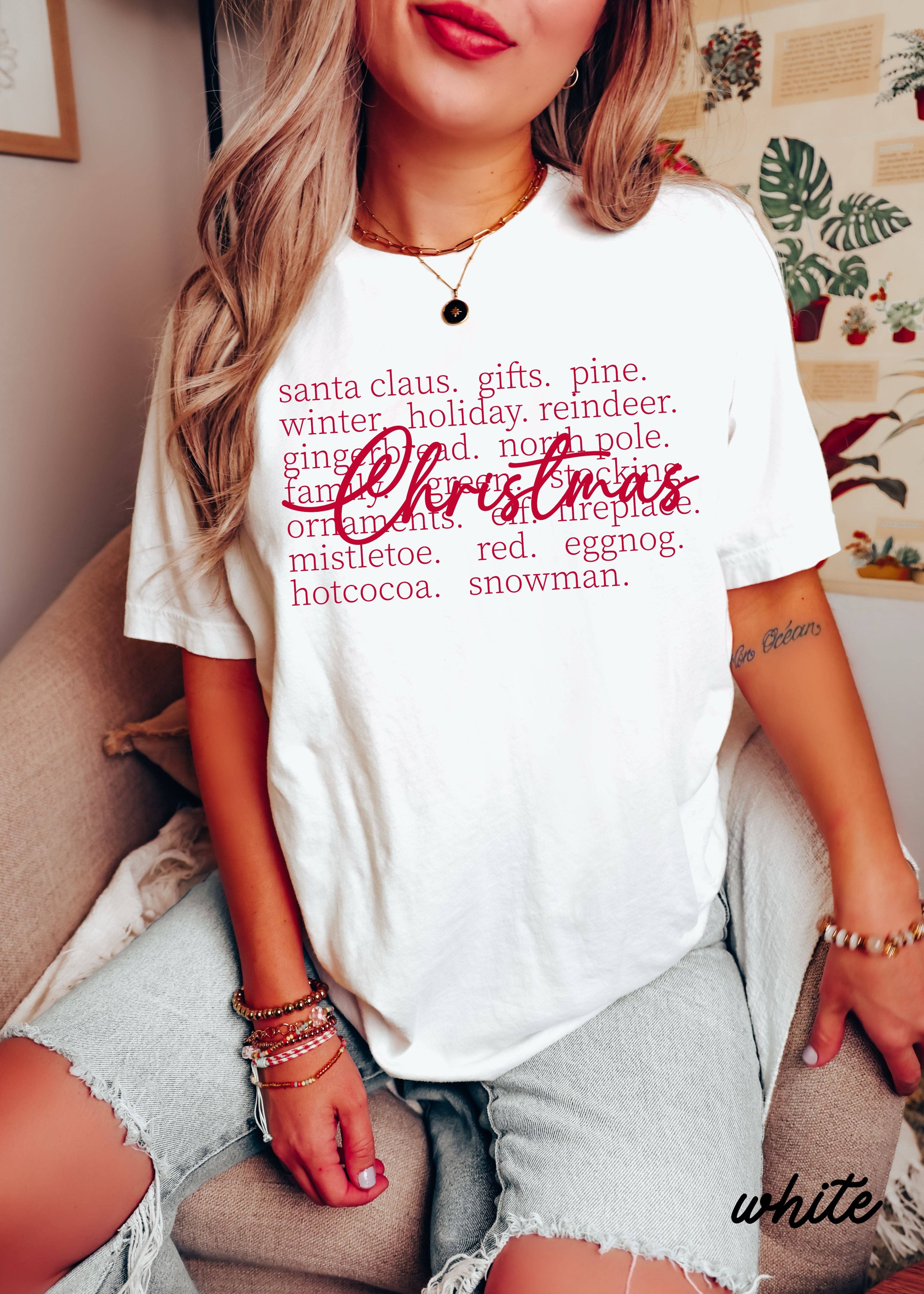 Chloe Vs Tank - Vente T-shirt sérigraphié – unisexe - T-shirt Christmas Words *7 couleurs (S-3X)7