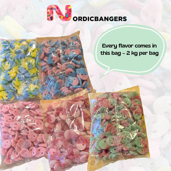 Nordicbangers - Swedish Candy Supply - Wholesale Gummy - Starter Kit with Veggie Skulls Pick N Mix - Swedish Candy2