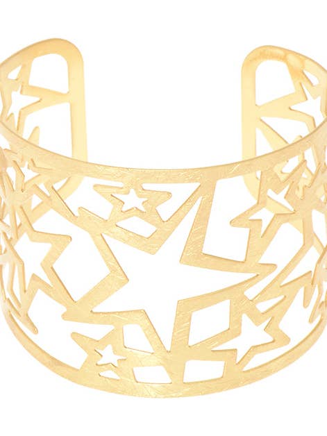 Shooting Star Cuff Bracelet for wholesale by ZENZII Jewelry