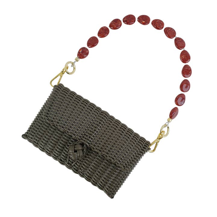 The Lilley Line - Wholesale Top Handle Bag - Women's - Pochette , Terracotta Tide River Stone3