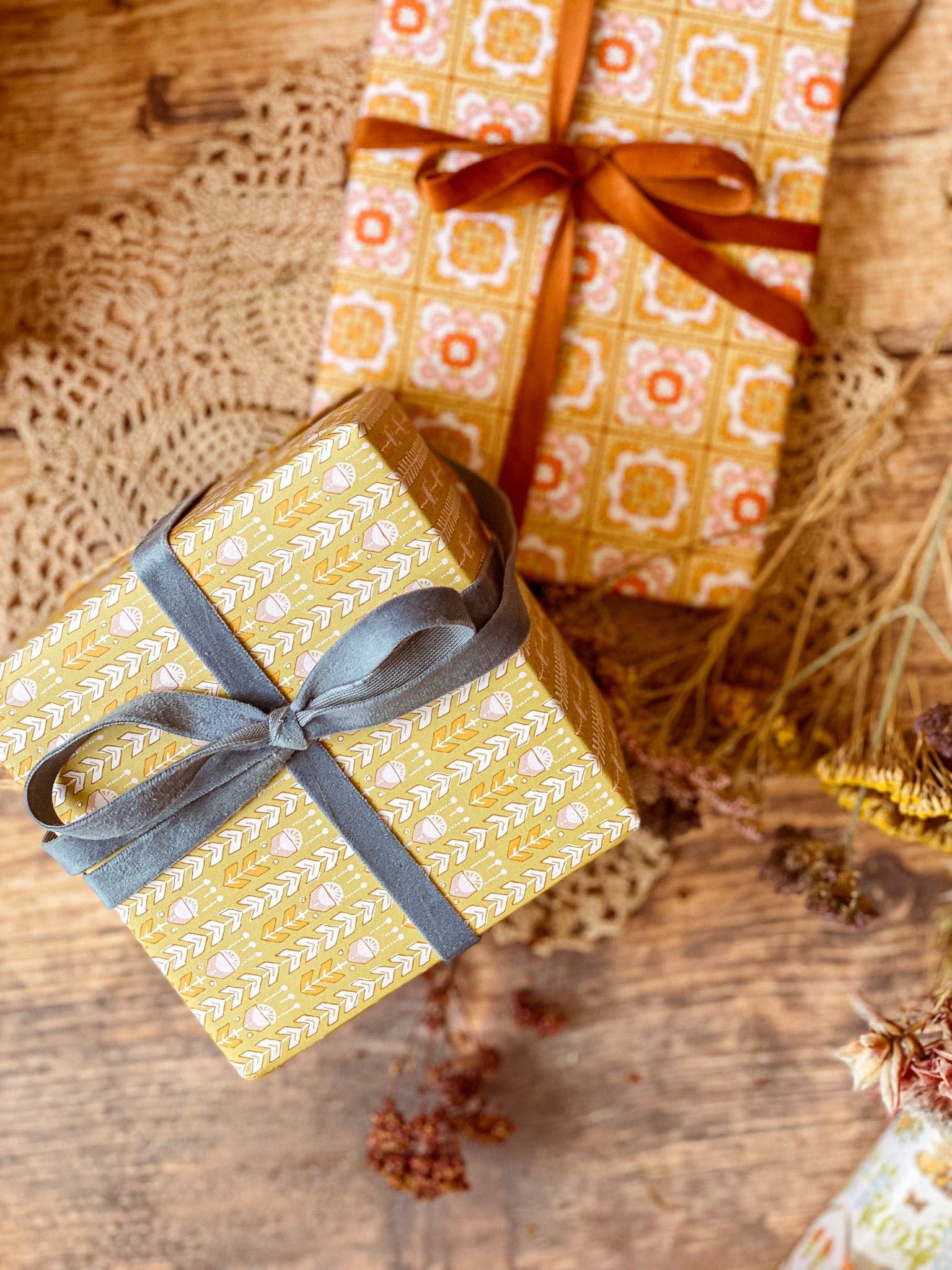 re:mused studio - Wholesale Flat Wrap - Petalcraft Gift Wrap Sheet-Double Sided6