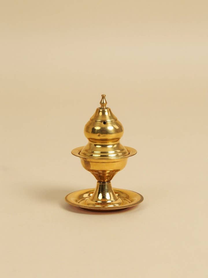 Traditional Brass Incense Burner for wholesale by SŪQ