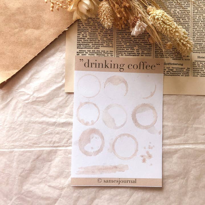 Coffee stickers, blobs, vintage stickers -samesjournal for wholesale by samesjournal