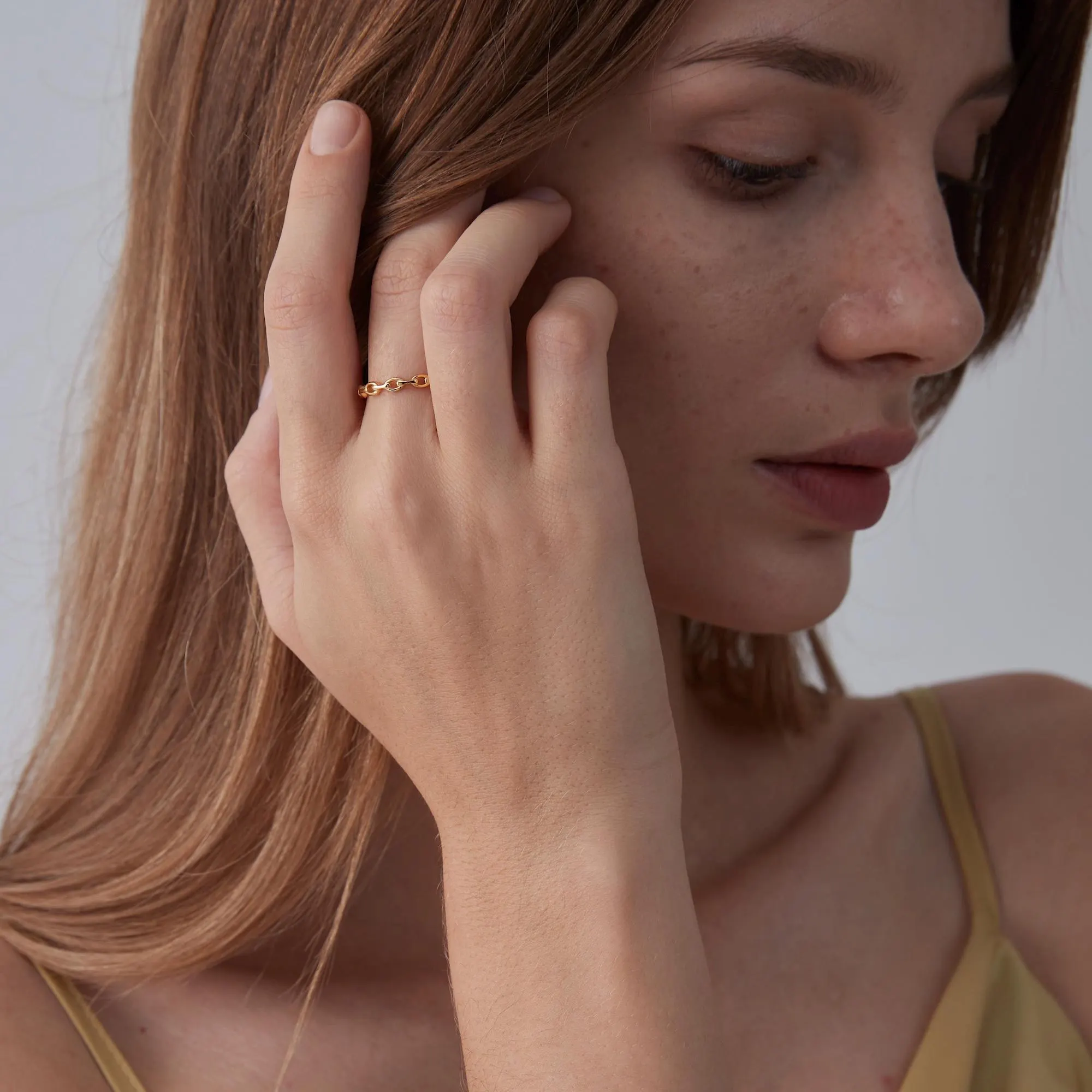 Perimade & Co. LLC - Wholesale Band/Stacked Ring - Chain Link Stacking Band Ring in 925 Sterling Silver3