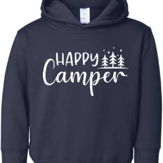 Sudadera con capucha para niño/a feliz campista para venta al por mayor de Tron Tron Graphic Wear