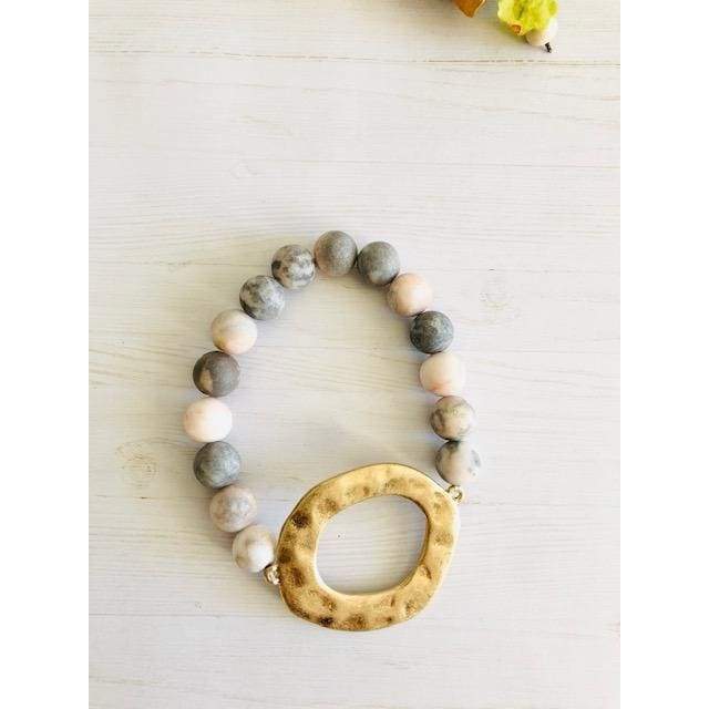 Gabriella | Beaded Guld Focal for engroshandel hos OkayMujer