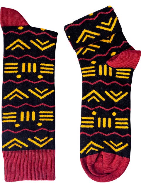 Afrisocks - Vendita all'ingrosso Calzini - Unisex - Calzini da uomo africani Baafira0