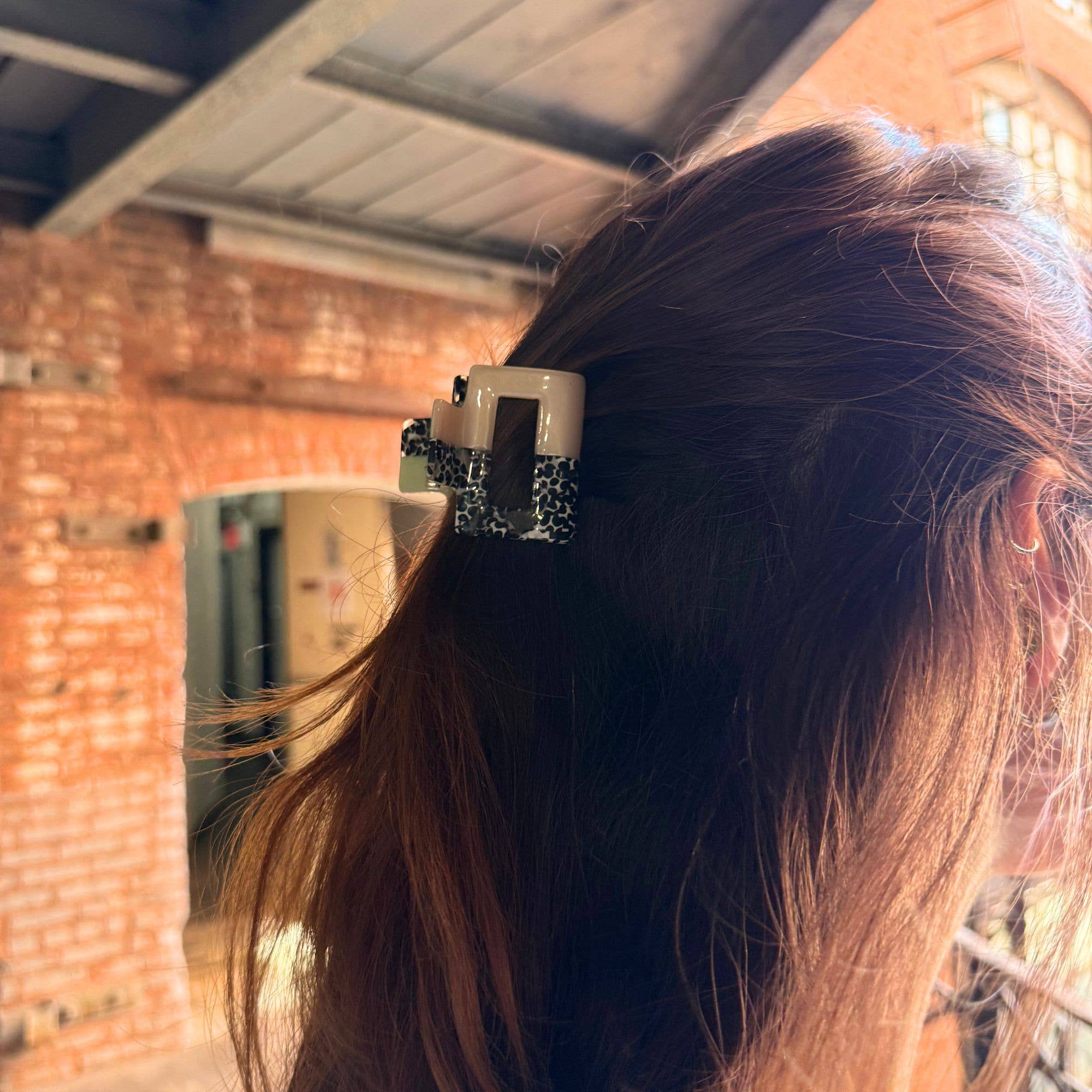 Rainbow Unicorn Birthday Surprise - Wholesale Hair Clip - Women's - Colorblock  Pink, Pistachio & Animal Print Hair Claw Clip2