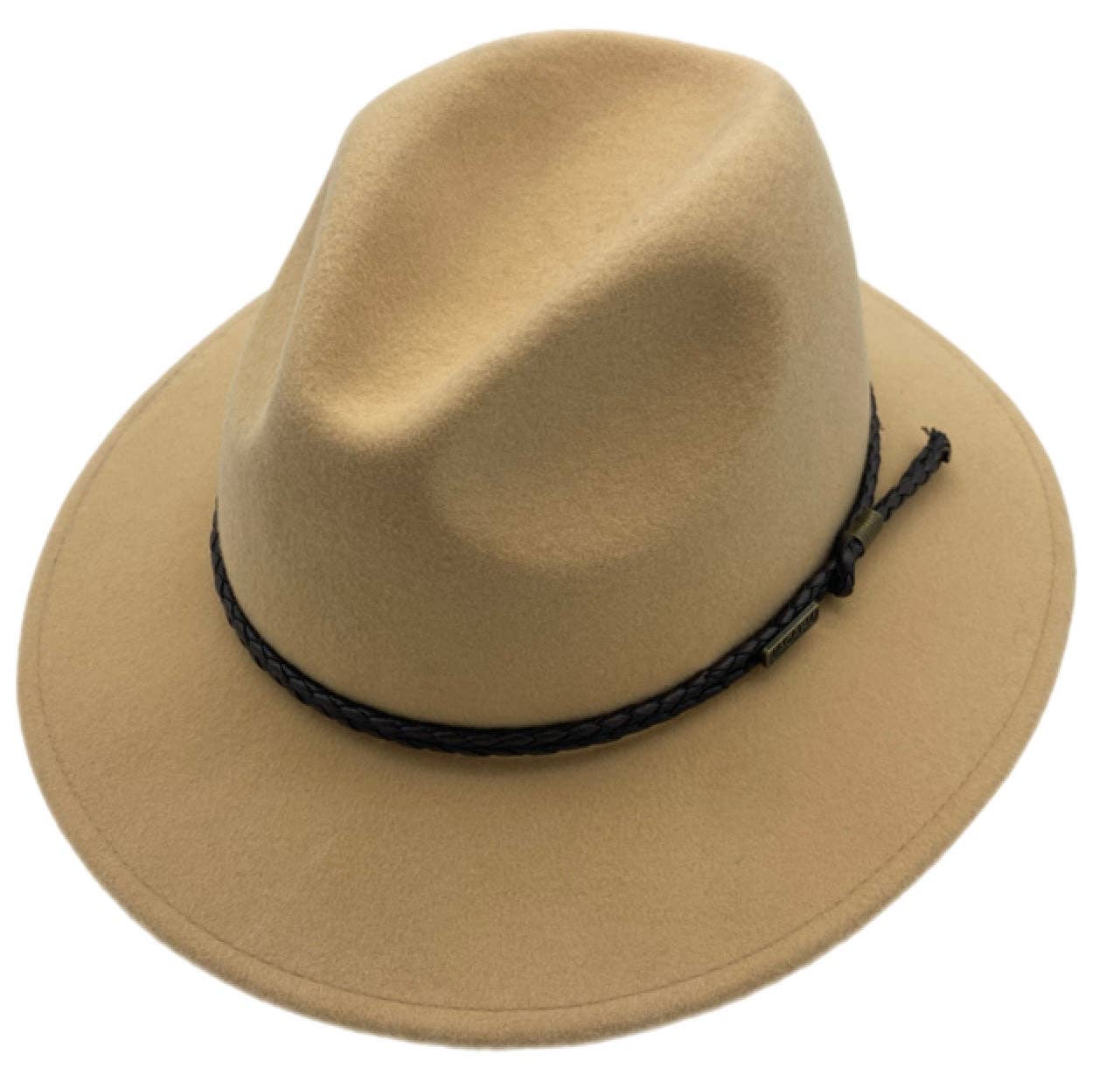 Jacaru Australia - Vente Chapeau en feutre – unisexe - Chapeau Fedora Jacaru 1847 Outback22
