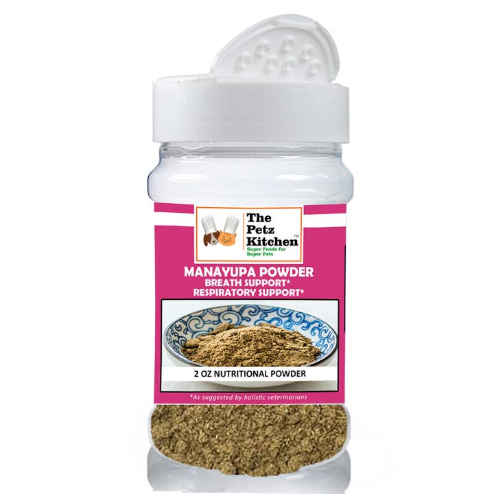 Manayupa Powder - Breath Support & Respiratory Support* the Petz Kitchen for Dogs & Cats* for wholesale by Natura Petz Organics