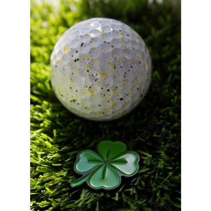 MULLIGAN HOOLIGAN® - Wholesale Sporting Accessories - Four-Leaf Shamrock Golf Ball Marker + Magnetic Hat Clip