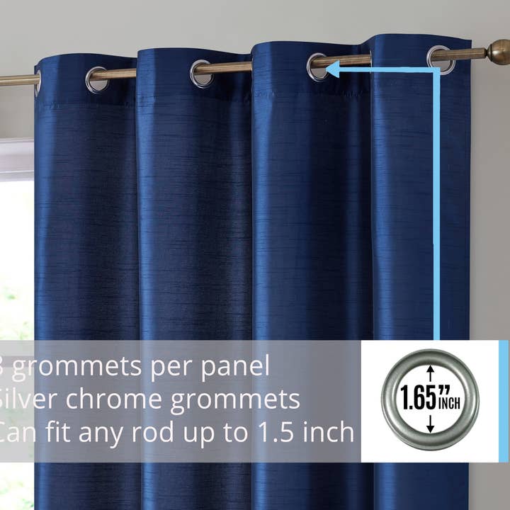 HLC.me - Wholesale Curtain - Jefferson Faux Silk Grommet Curtain Panels69