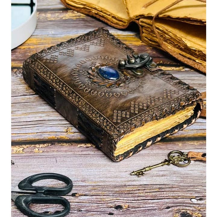 Mitansh handicrafts – Großhandel Tagebuch – Leeres Zauberbuch der Schatten, Vintage-Lederjournal2