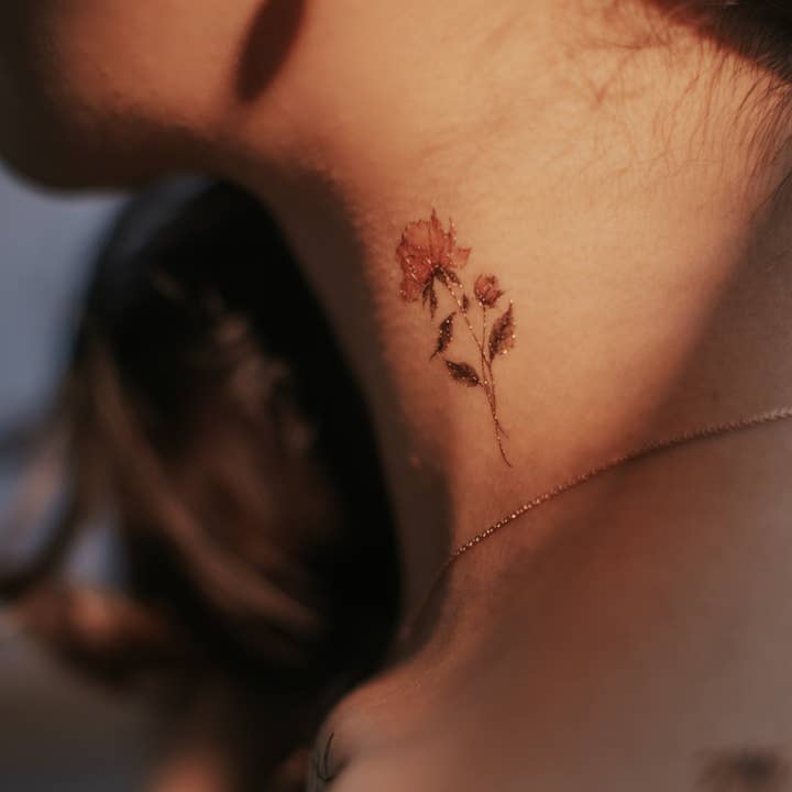 PAPERSELF - Wholesale Temporary Tattoo - Flowers and Berries Temporary Tattoos Stickers
