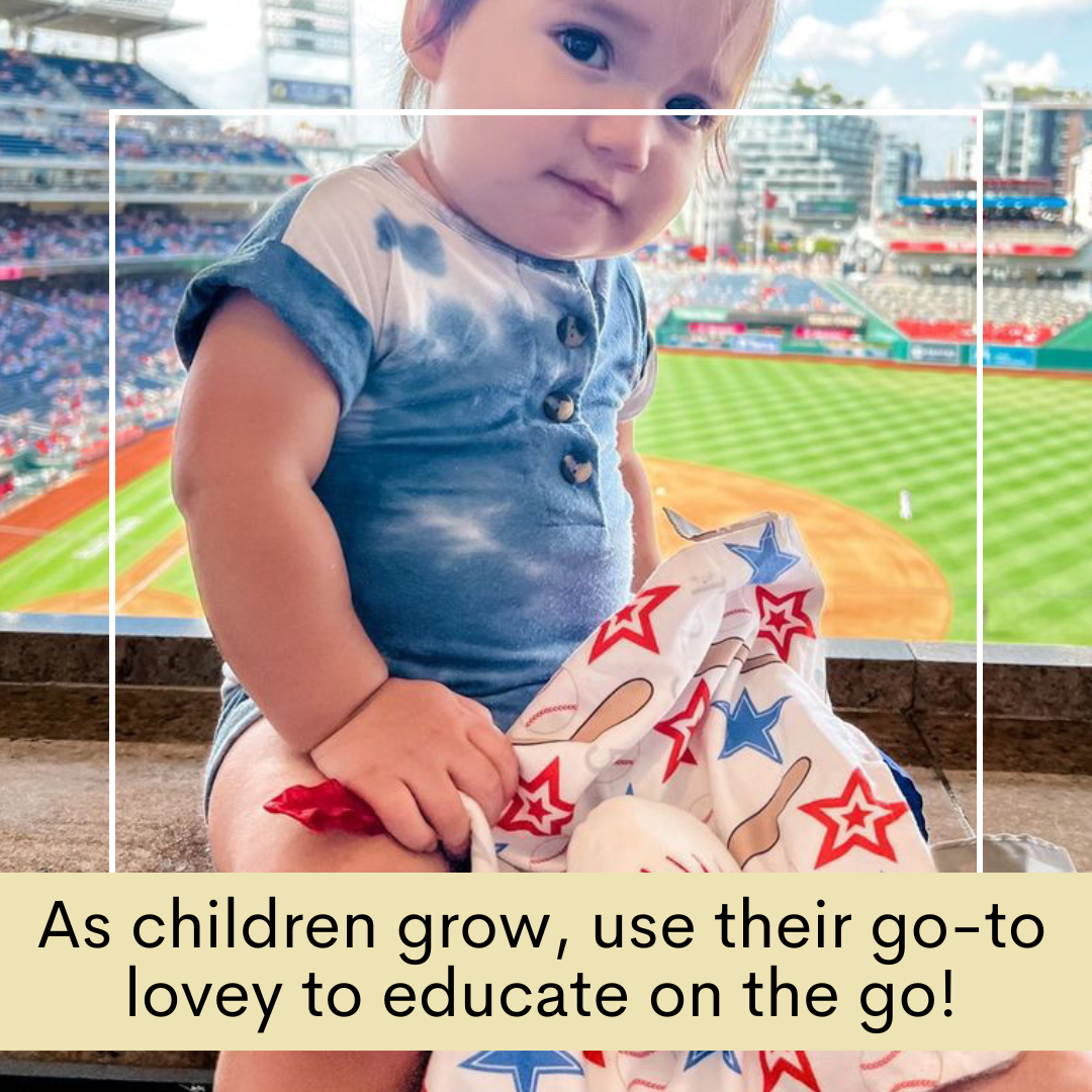 Baby Jack and Company - Wholesale Security/Cuddle Blanket - Baby - Baseball Baby Learning Lovey Tag Stroller Toy 10" x 10"7