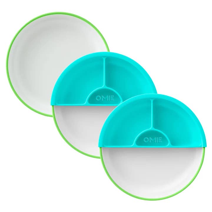 OmieLife - Wholesale Dinner Plate - Kids & Baby - NEW OmiePlate 3 Plate + 2 Dividers Single Color Kit