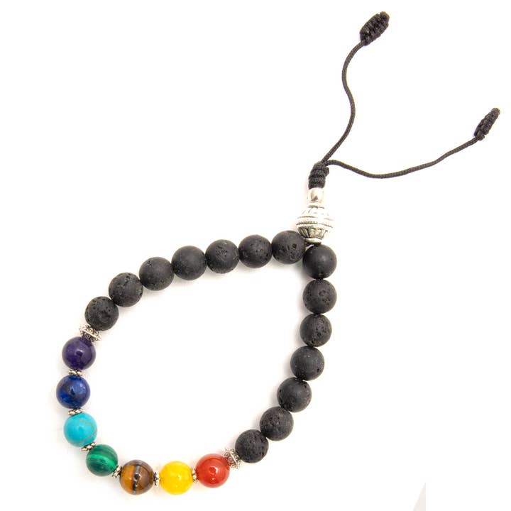 Siesta – wholesale Cuff bracelet – Lava Stone Chakra Bracelet1